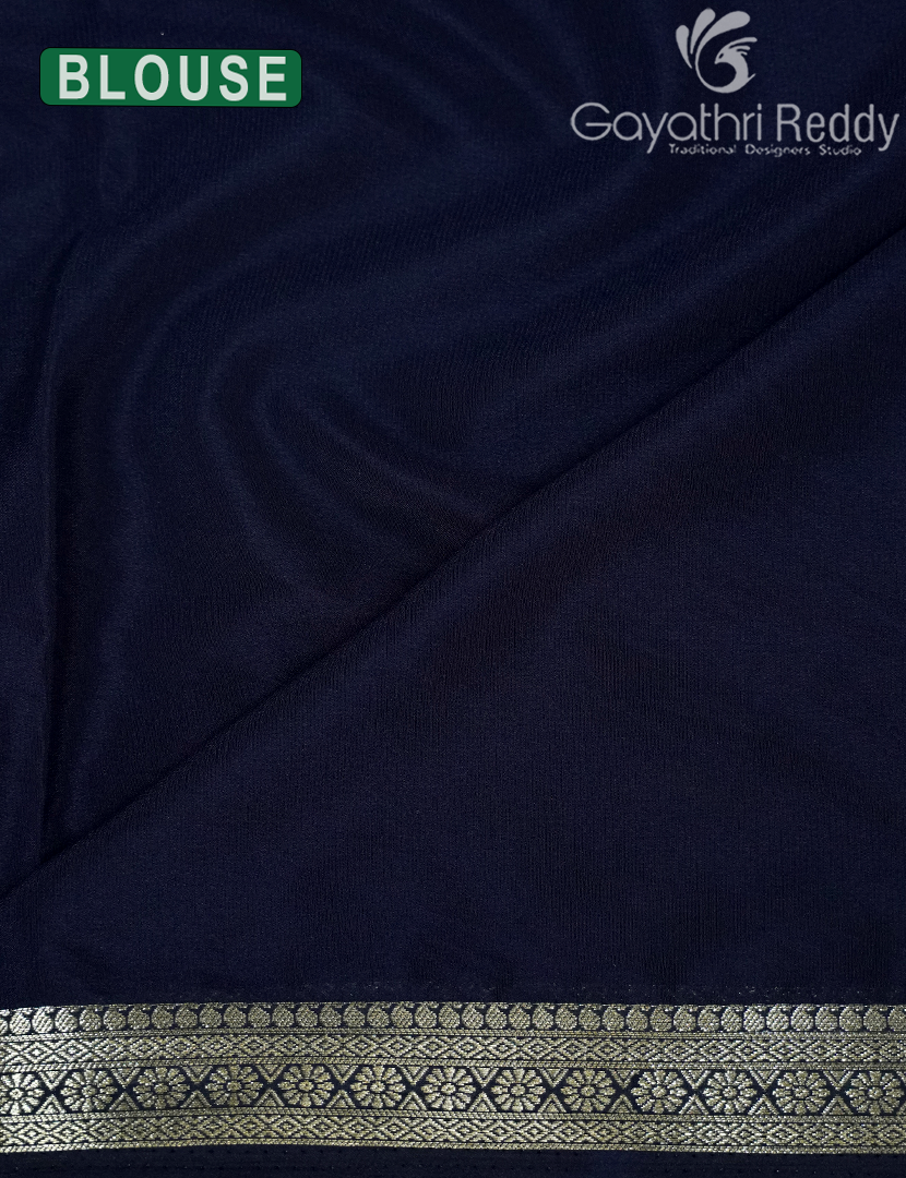 SEMI MYSORE CREPE SAREE-SMC339