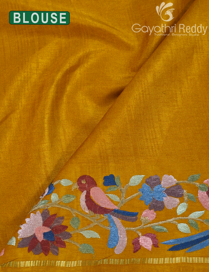 KHADI SILK WORK SAREE-KSW32