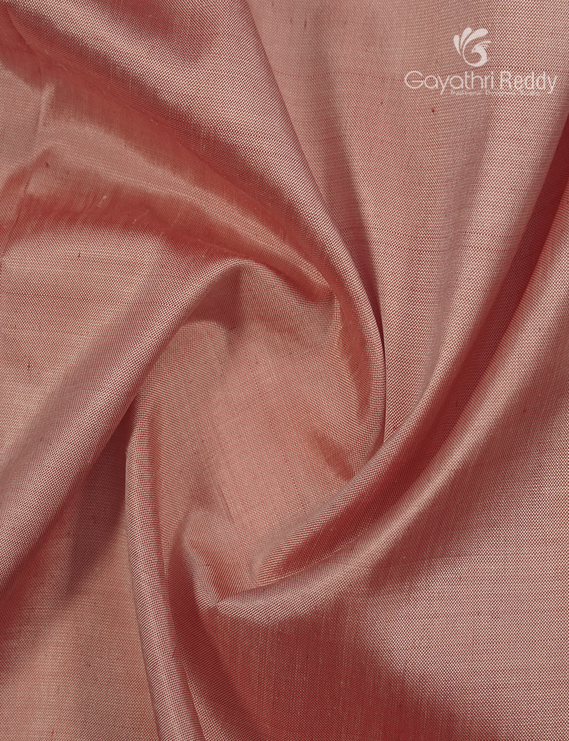 Pure Ikat Silk Saree in Peach and Red