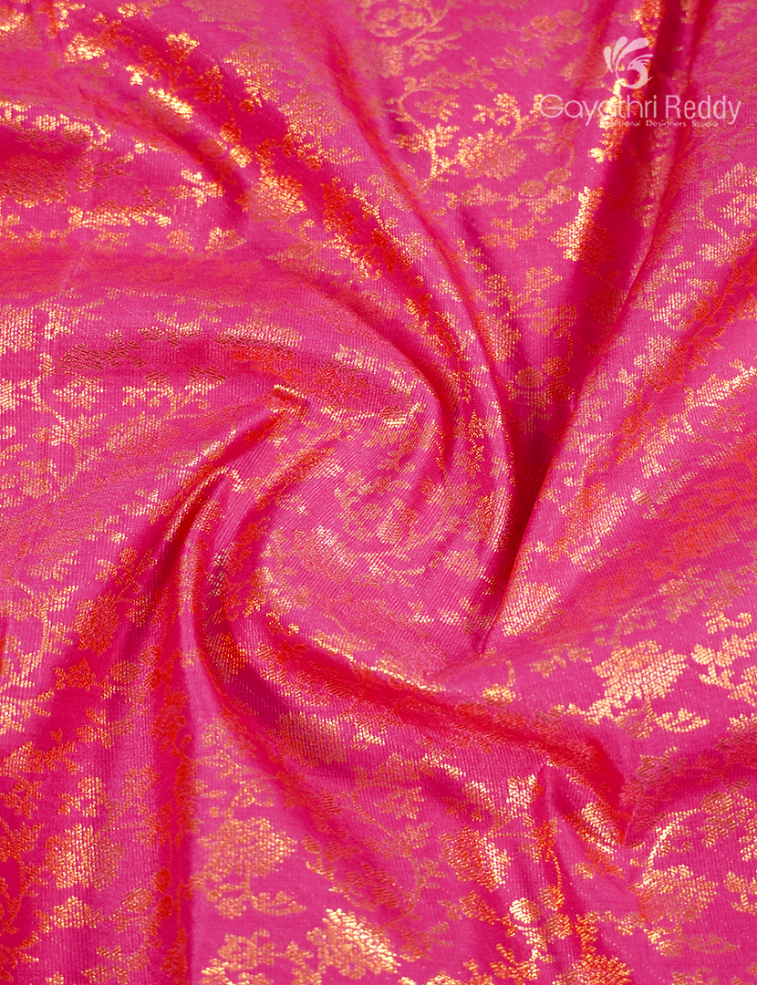Semi Kanchipuram Silk Saree in Baby Pink