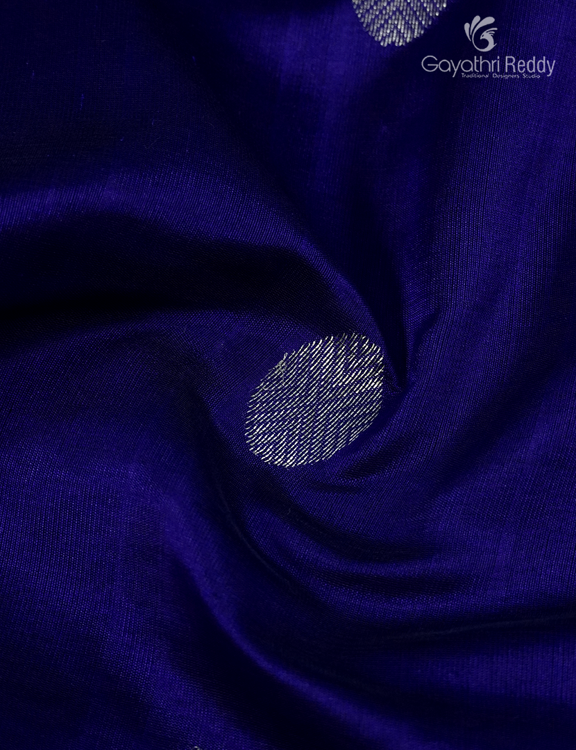 Pure Arani Sico Saree in Royal Blue and Pink