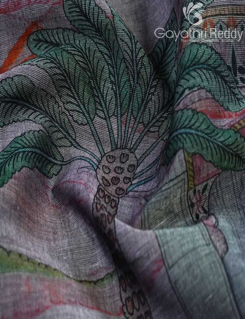 CHANDERI PRINTED SAREE-CHS254