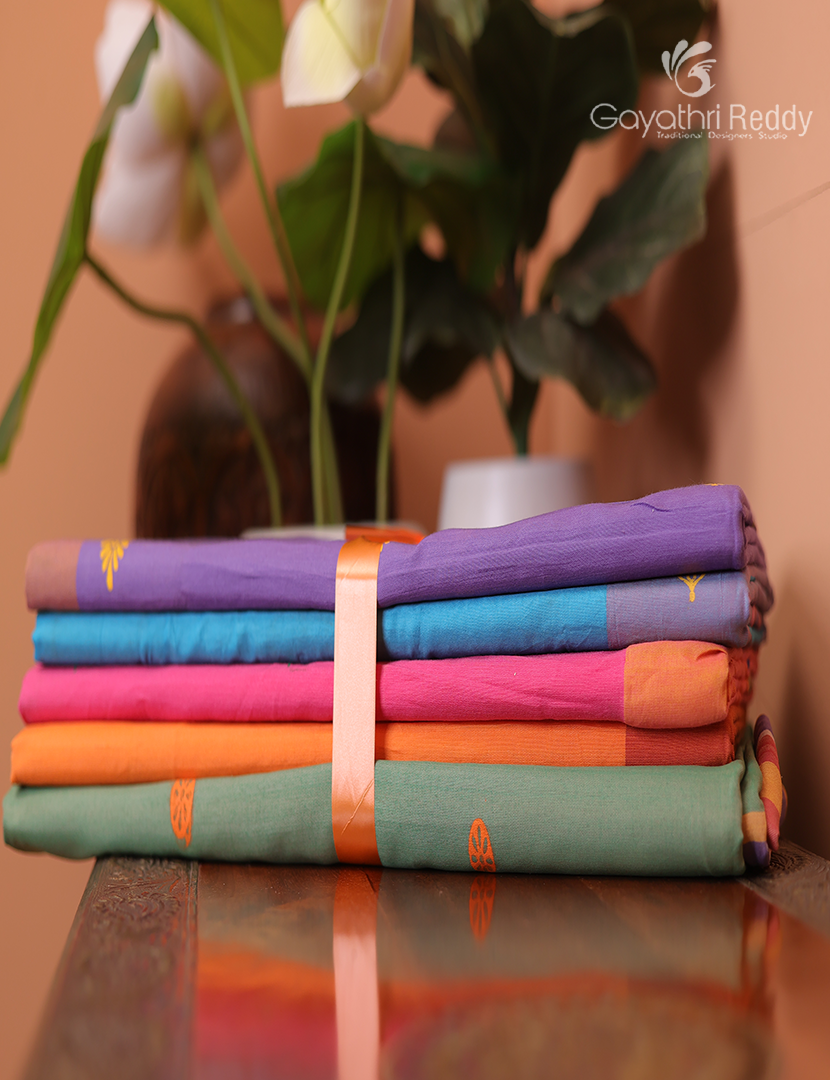 Silk Cotton Sarees Combo ( Set of 5 )