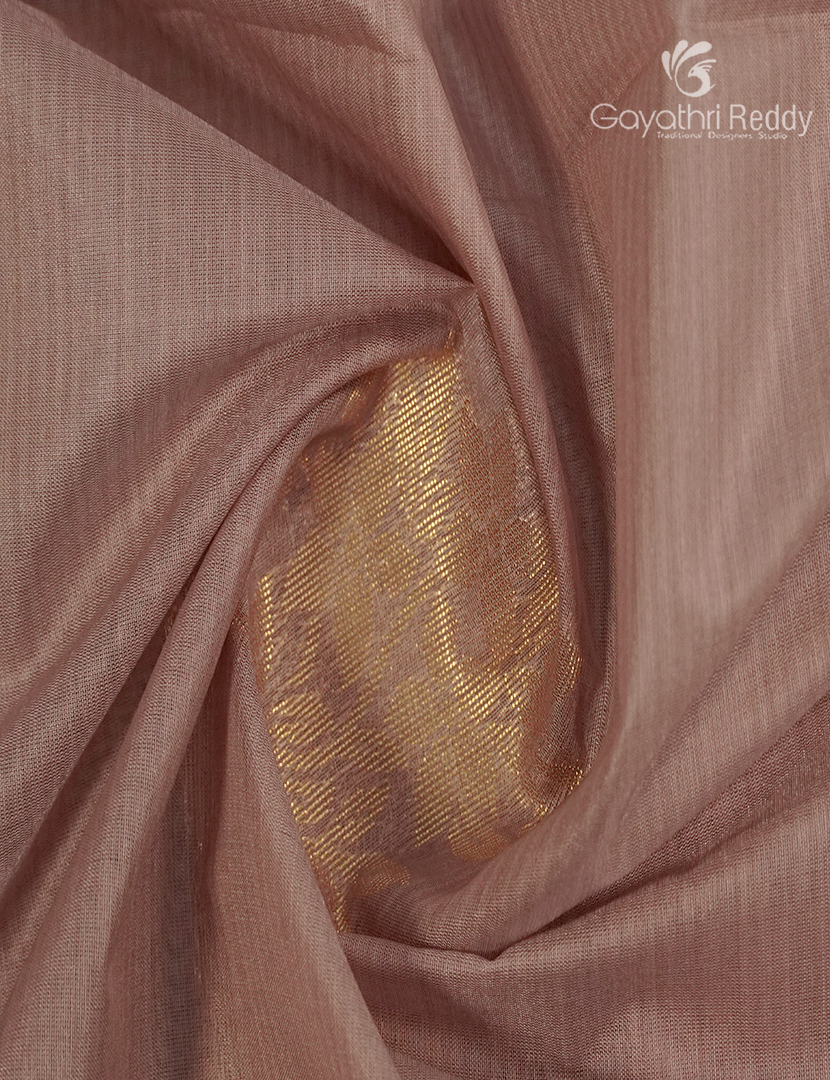 Kanchipuram Sico Saree in Beige and Sea Green