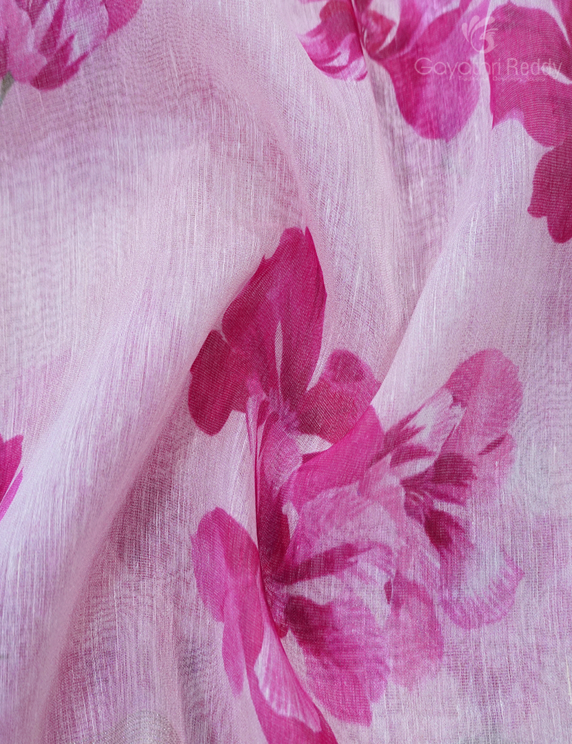 PURE LINEN SAREE-L1344