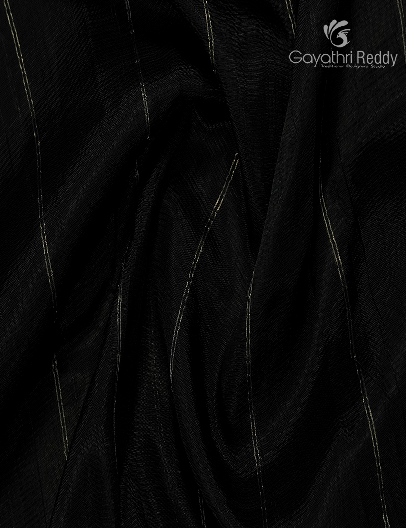 Pure Mangalagiri Langa Voni Set in Black