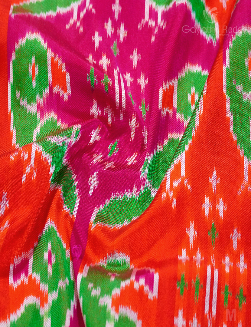 PURE TWILL IKKAT PATTU-IP719