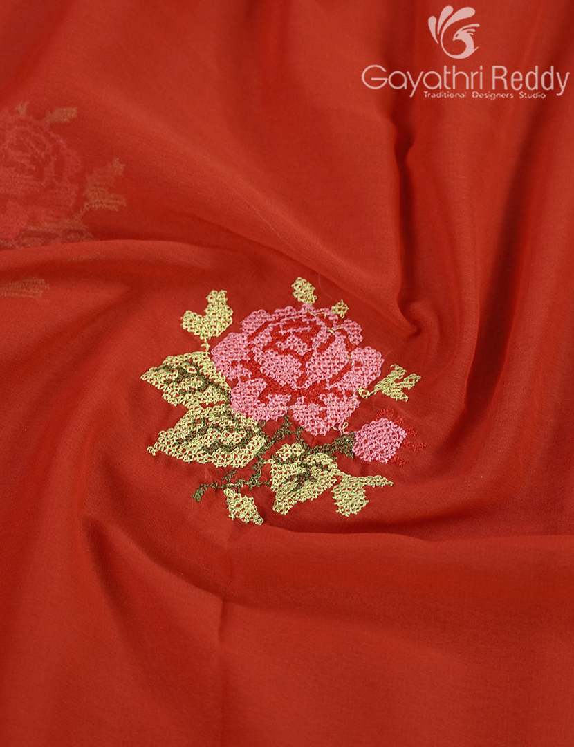 CHIFFON FANCY SAREE-PCF323