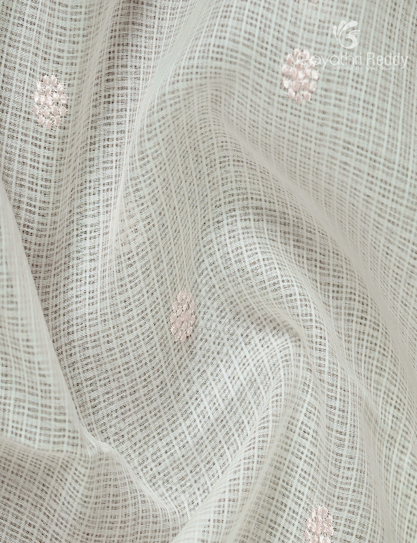 Kota Fancy Saree in Off-White