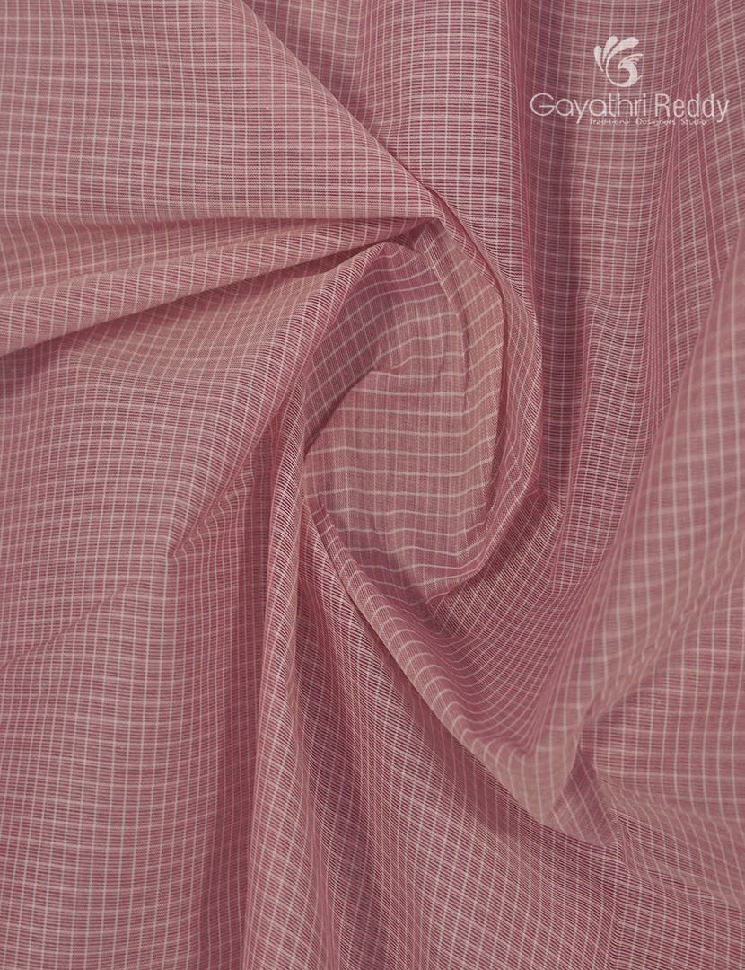 Pure Kanchi Cotton Sareein Baby Pink