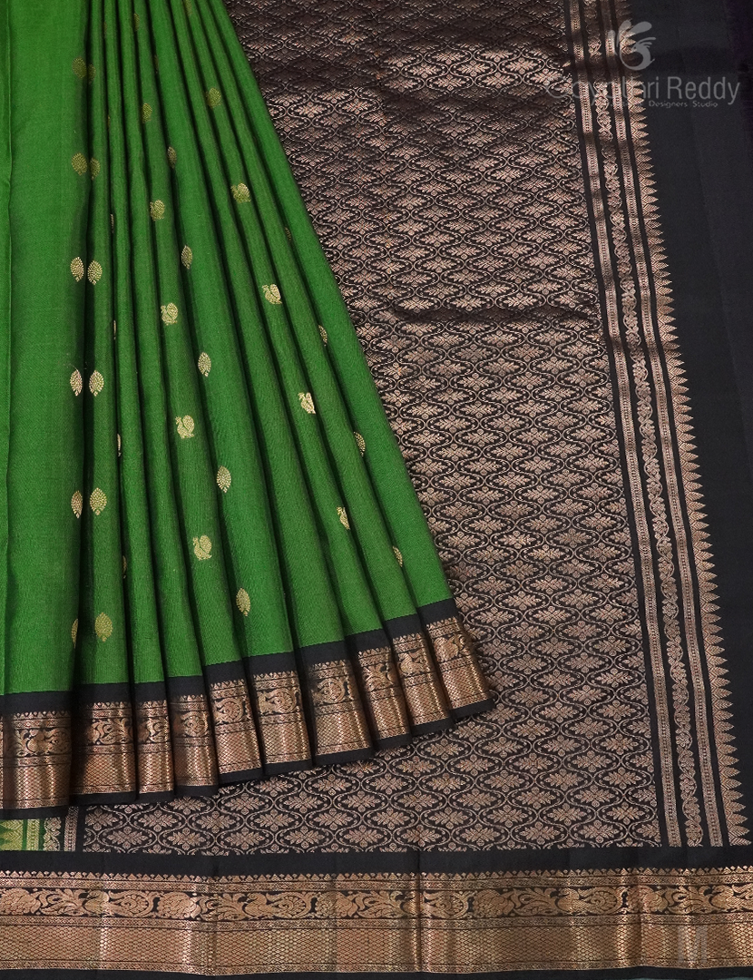 PURE KANCHI PATTU SMALL BORDER-KP7796