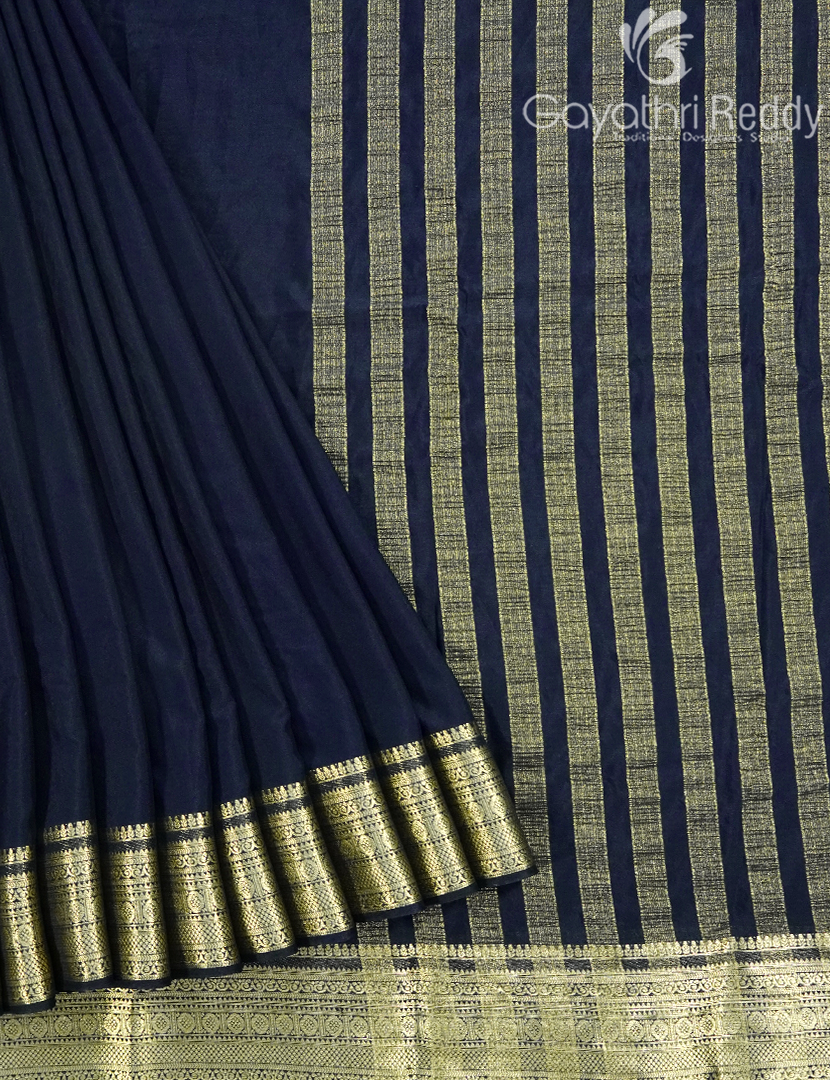 SEMI MYSORE CRAPE SAREE-SMC389