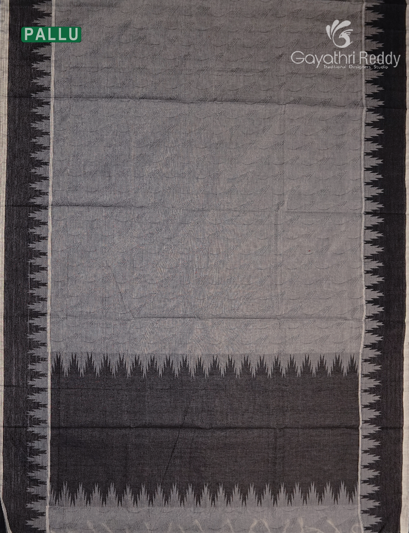 Pure Kanchi Cotton Saree in Grey