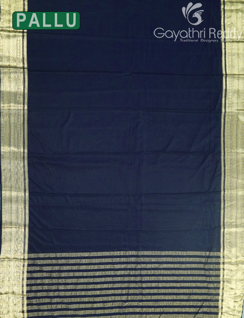 SEMI MYSORE CRAPE SAREE-SMC389