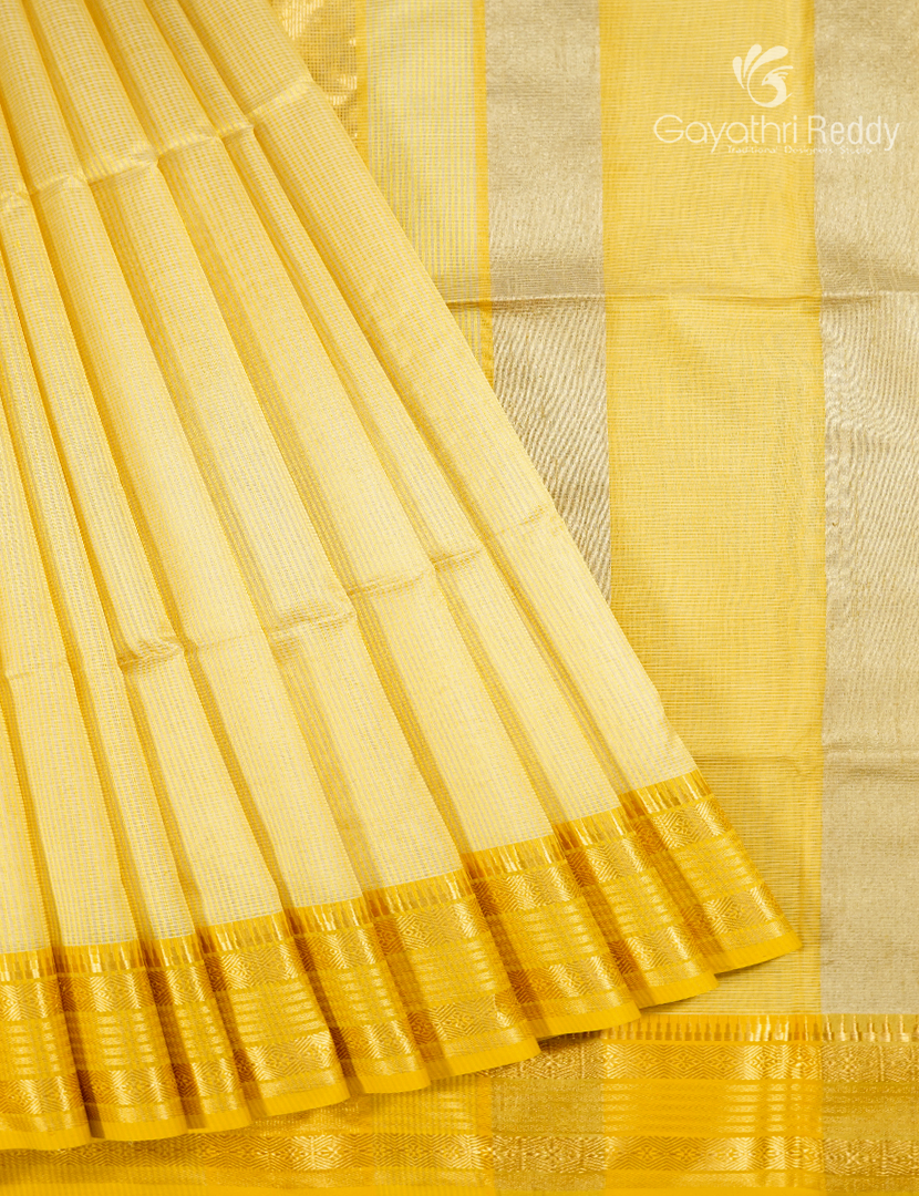 PURE CHANDERI MEDIUM BORDER SAREES -CPS1210