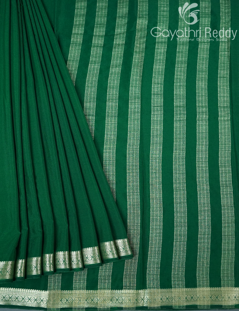 SEMI MYSORE CRAPE SAREE-SMC341