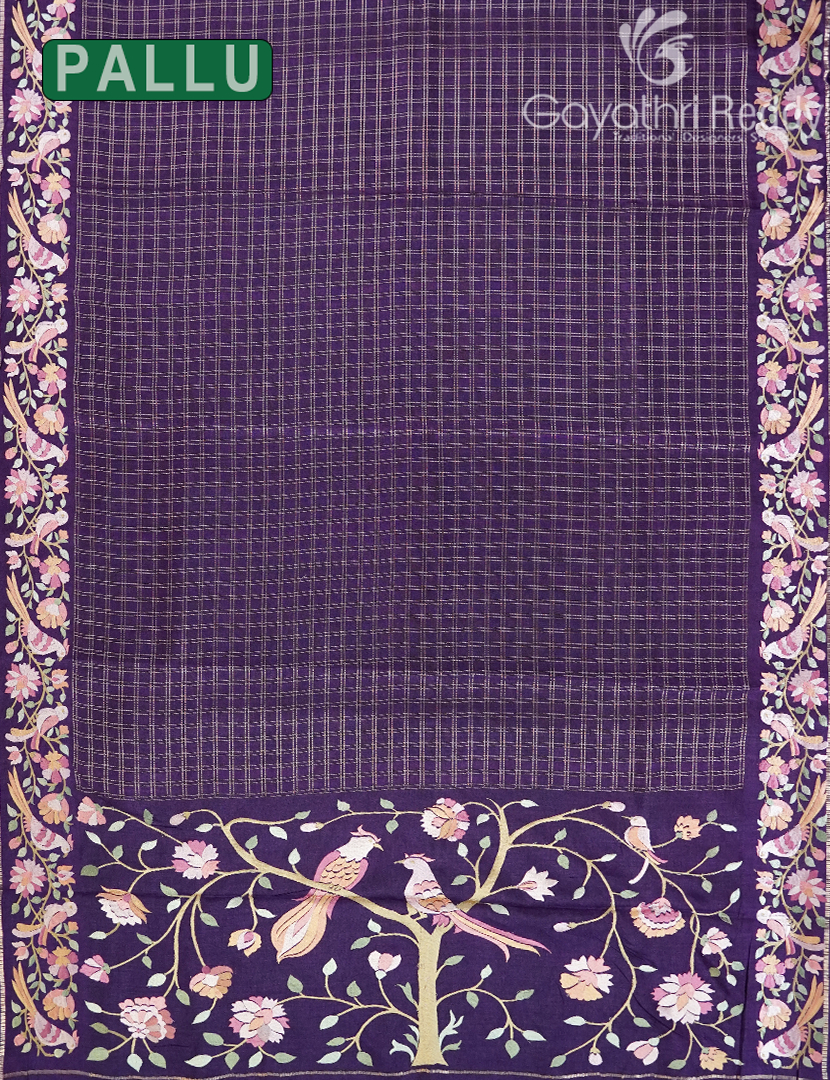 KHADI SILK WORK SAREE-KSW34