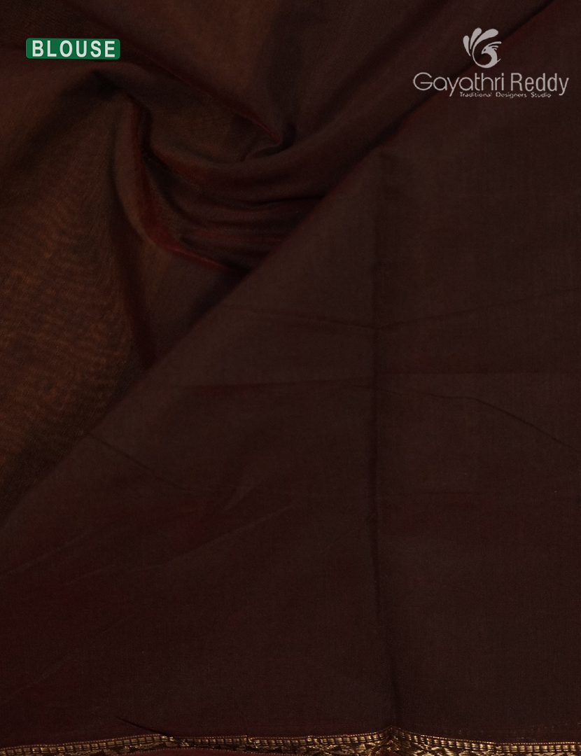 Sico Saree in Turmeric and Deep Brown
