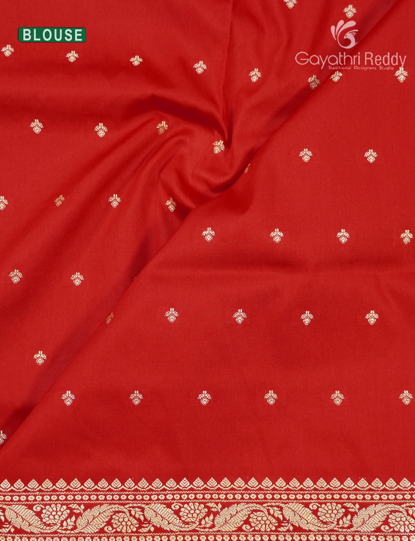 Semi Katan Silk Saree in Red