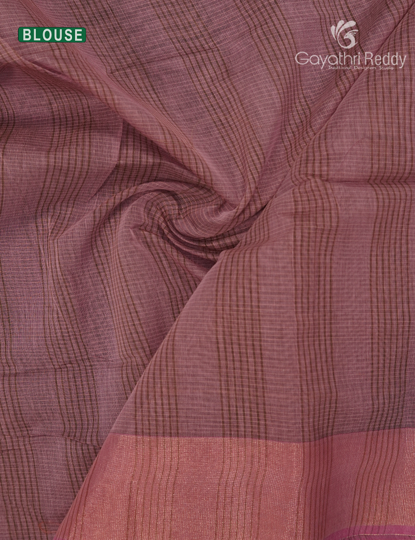 Semi Ikat Sico Saree in Baby Pink