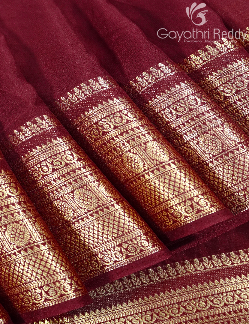 SEMI MYSORE CREPE SAREE-SMC390
