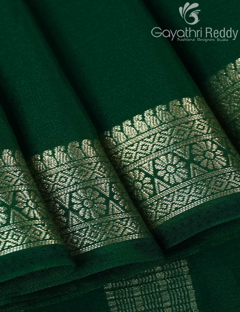 SEMI MYSORE CREPE SAREE-SMC341
