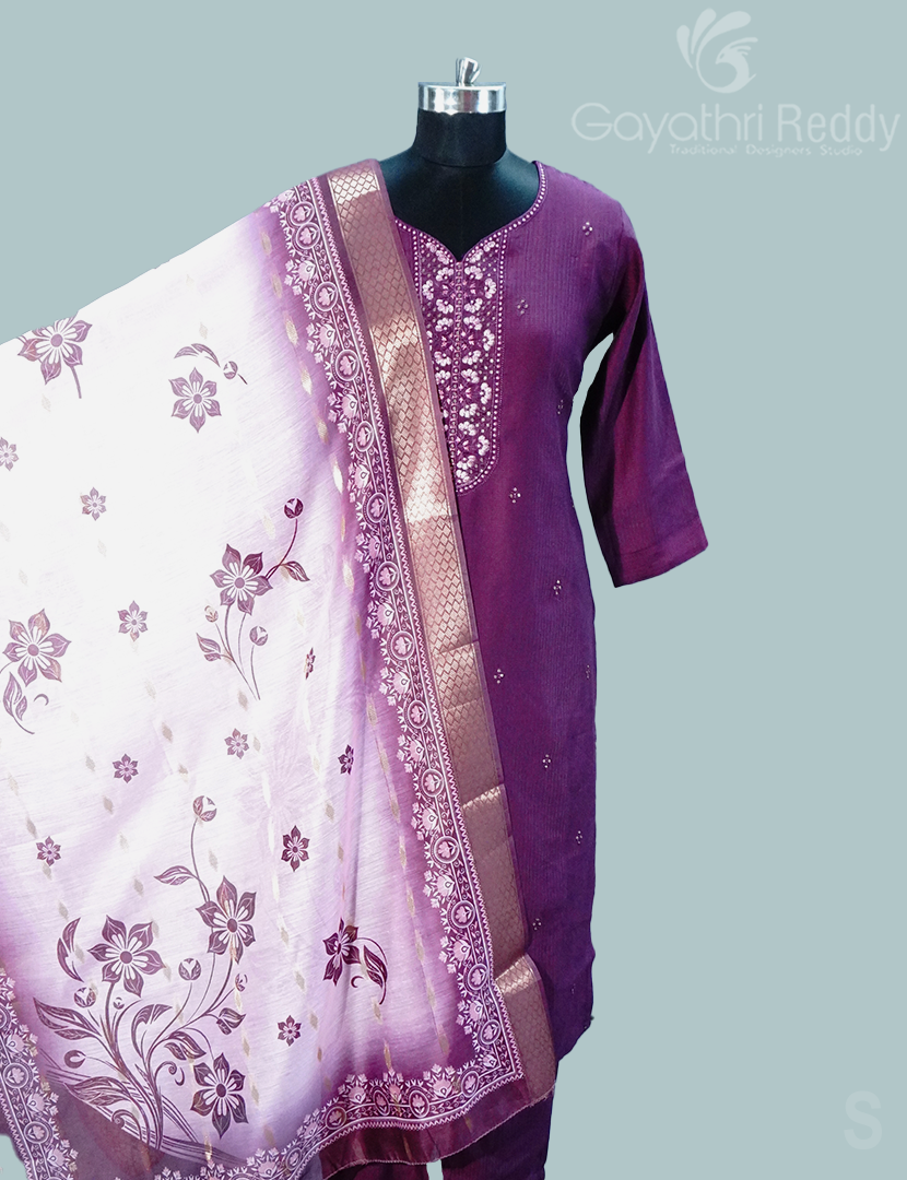 READYMADE DRESS SET(3PC)-KDS1146