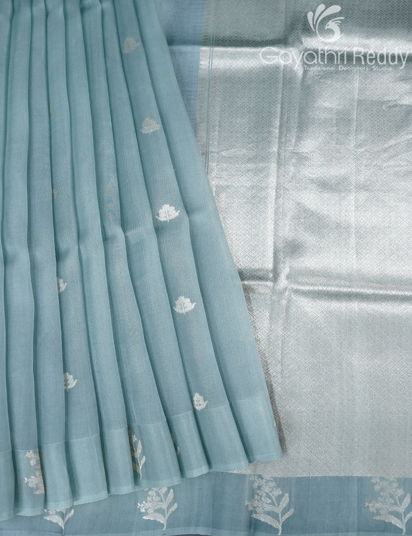 PURE BANARAS KORA SILK-BKS113