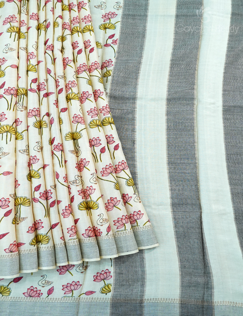 PURE DESI TUSSAR SILK-TS1388