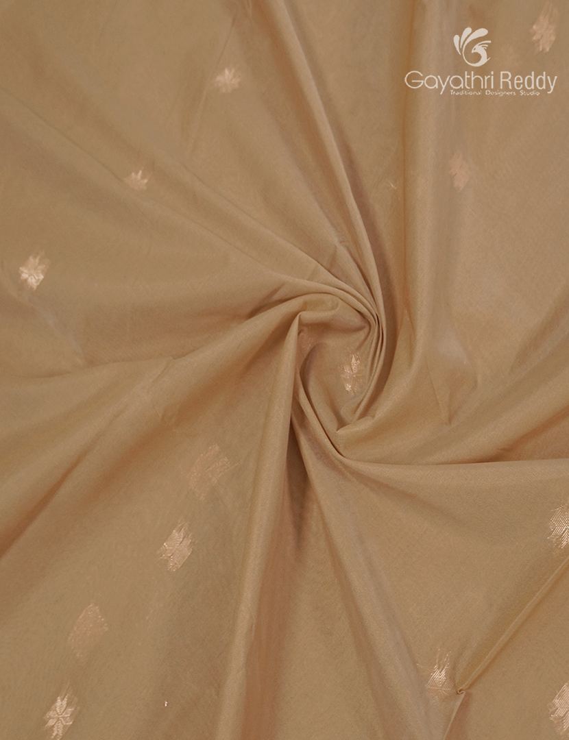 Kanchipuram Sico Saree in Pastel Khakhi Green and Baby Pink