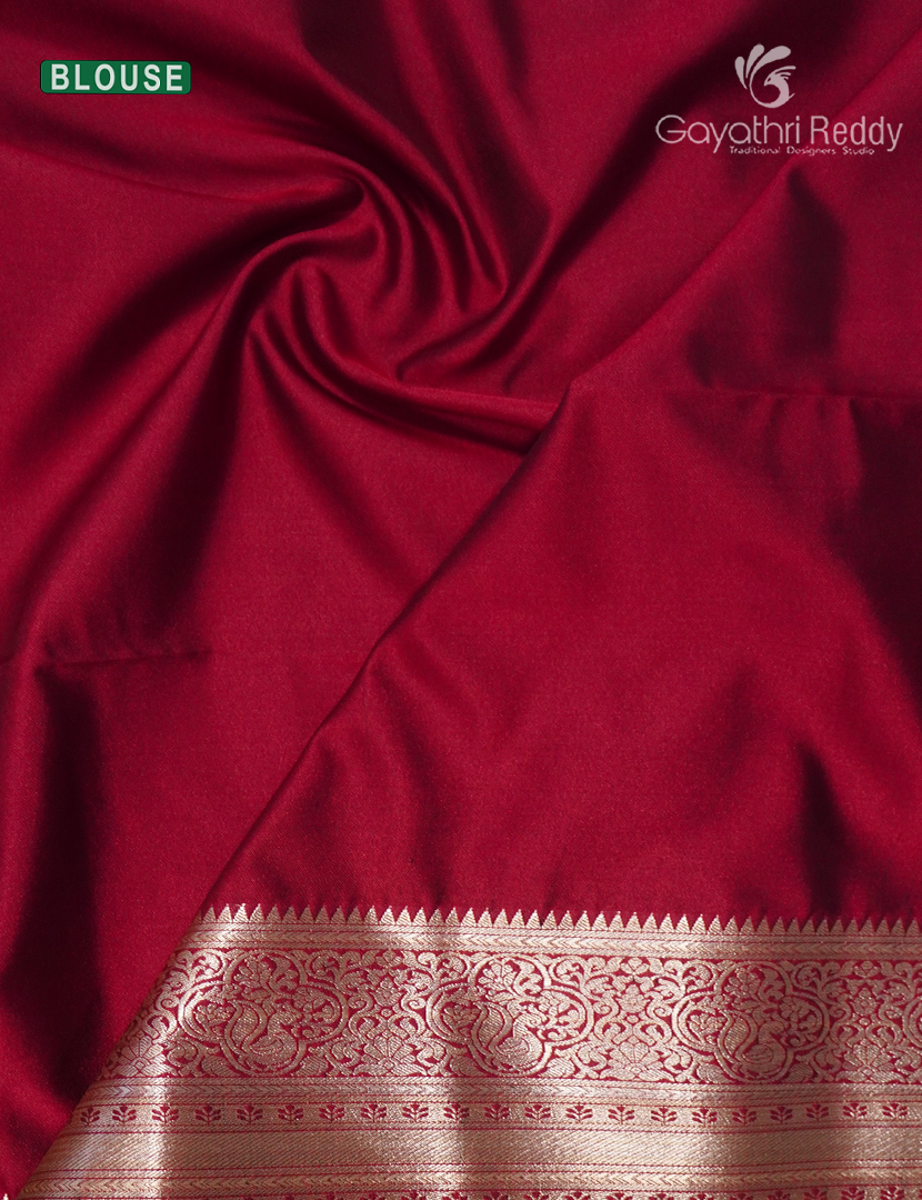 Soft Silk Saree in Mustard and Rani Pink