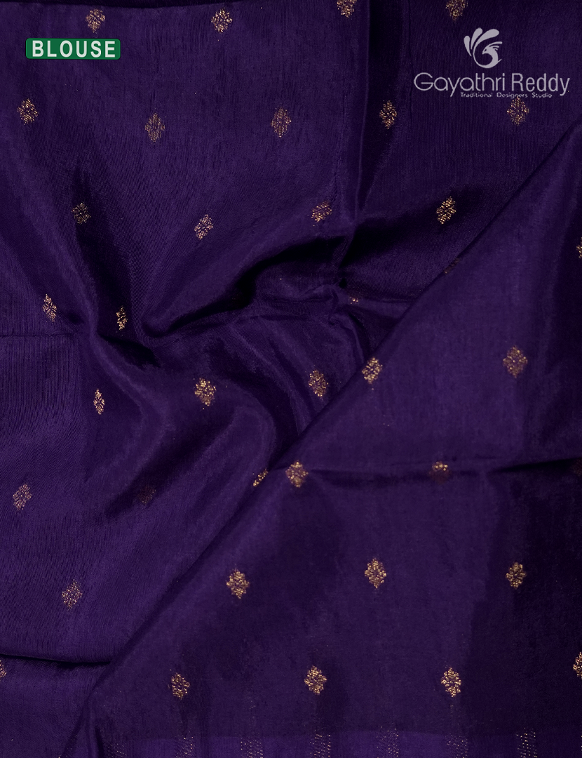 Semi Mysore Crepe Saree in Rani Pink