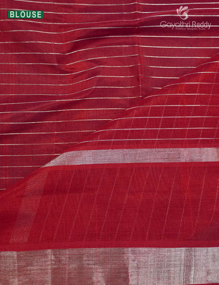 Pure Arani Sico Saree in Deep Red