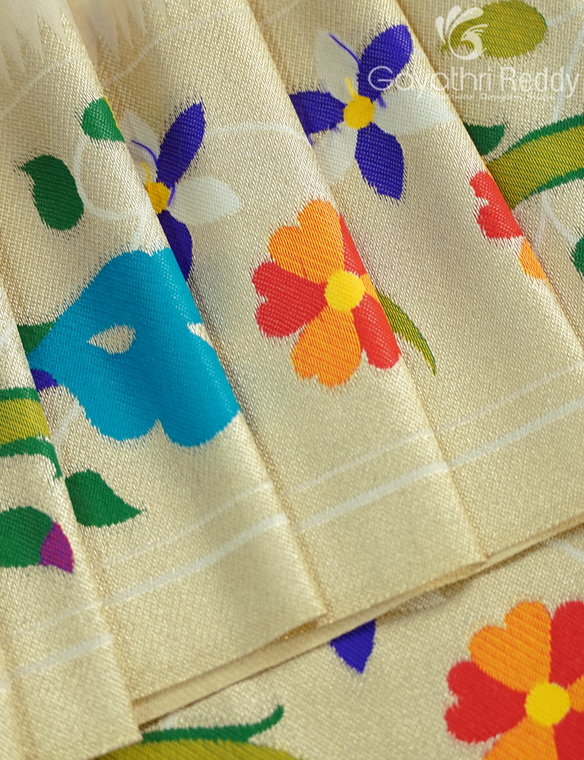 SEMI PAITHANI SAREE-SPS49