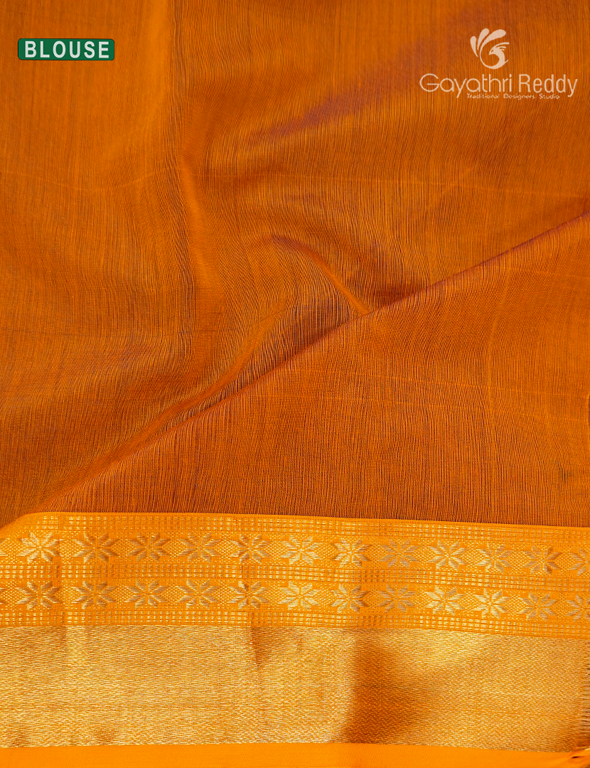 Pure Chanderi Sico Saree Royal Blue