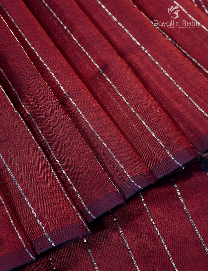 Pure Arani Sico Saree in Deep Maroon