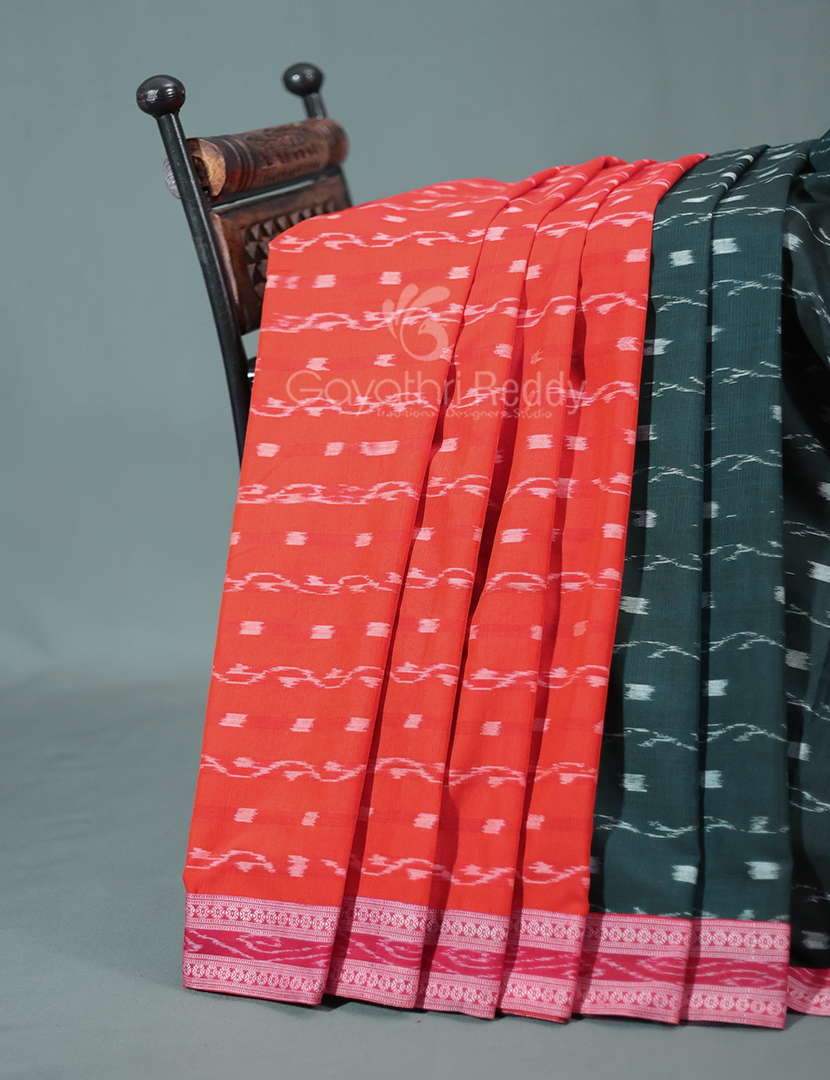 PURE IKKAT PATLI PALLU-IKC588