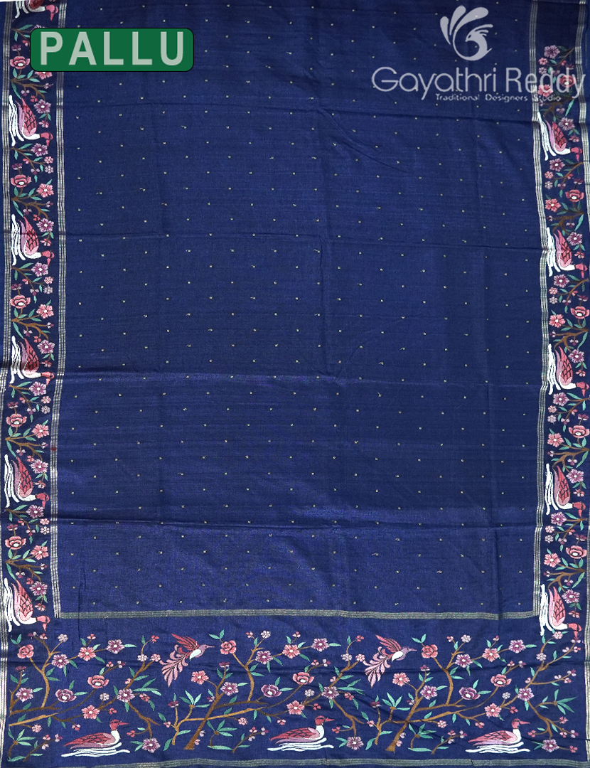 KHADI SILK WORK SAREE-KSW4