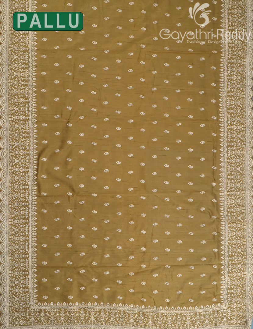 TUSSAR PITTA WORK SAREE-TPW8