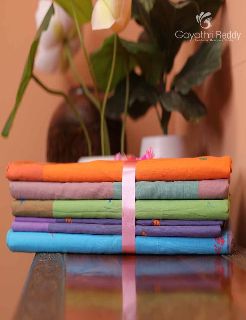 Silk Cotton Sarees Combo ( Set of 5 )