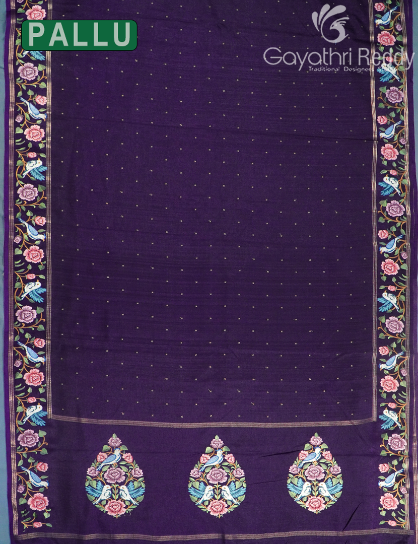 KHADI SILK WORK SAREE-KSW67