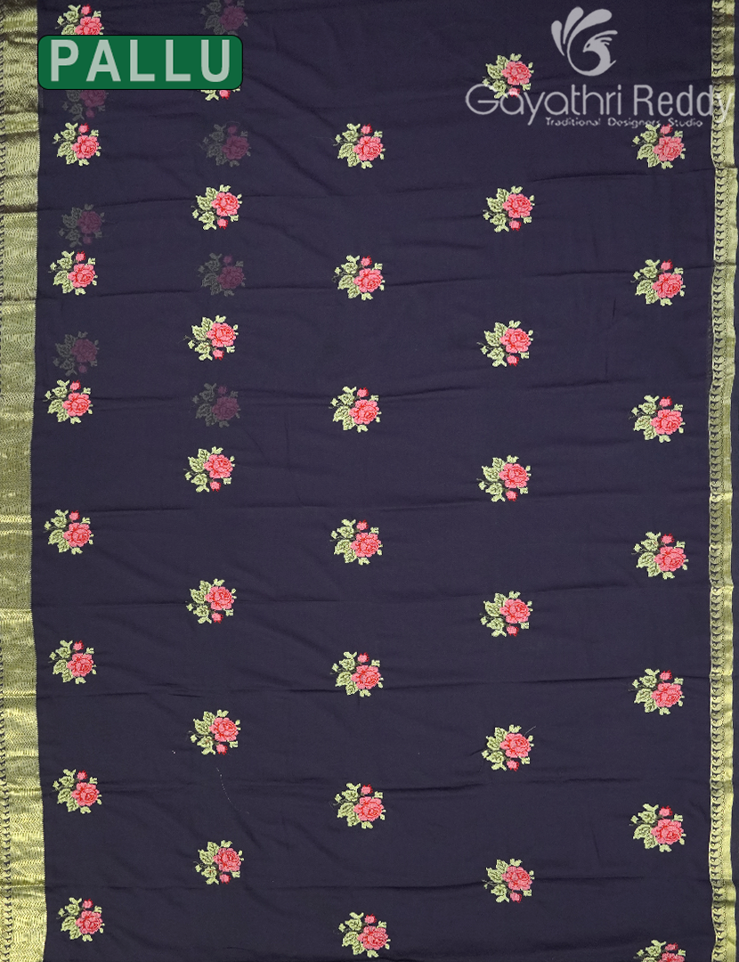 CHIFFON FANCY SAREE-PCF324