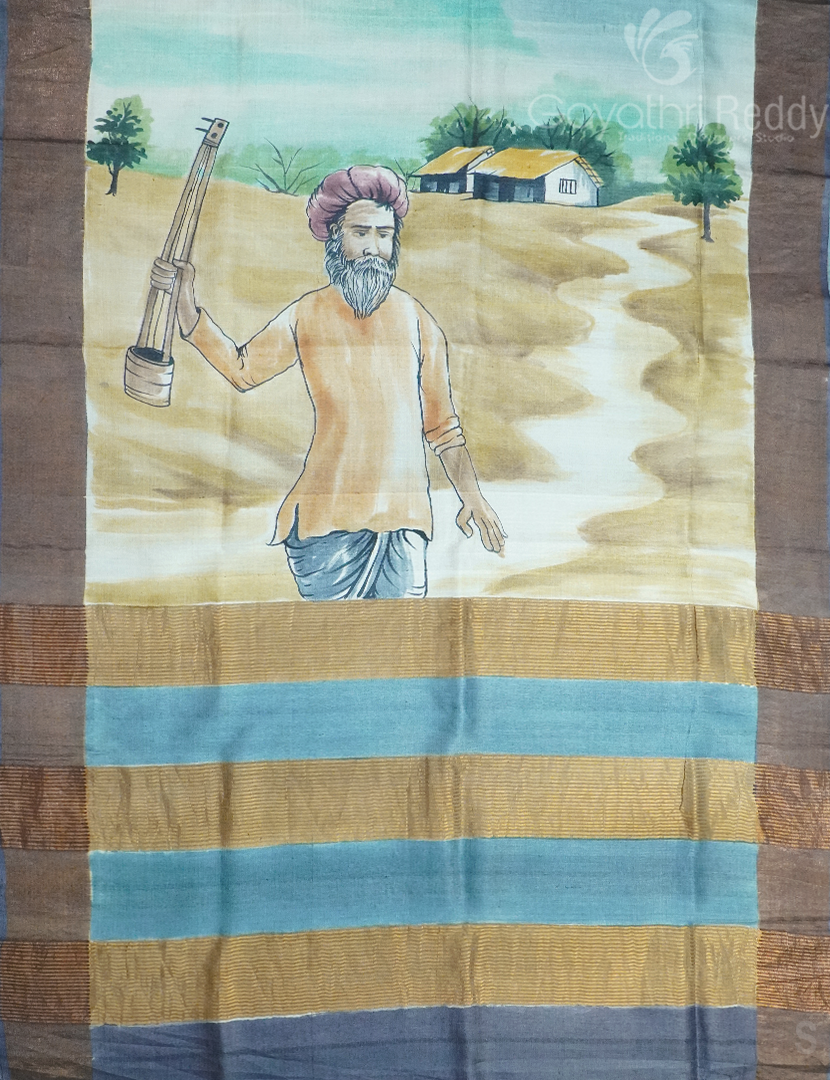 PURE DESI TUSSAR SILK-TS1101