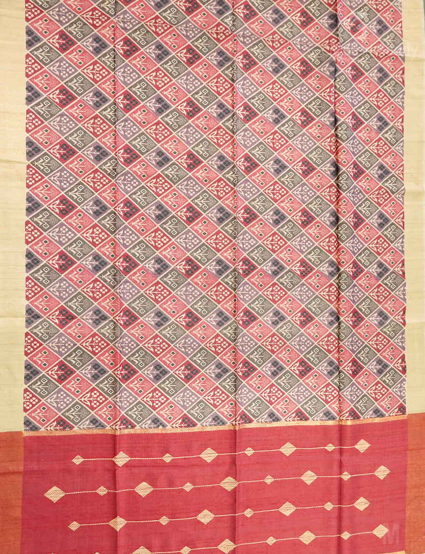 PURE DESI TUSSAR SILK-TS1358