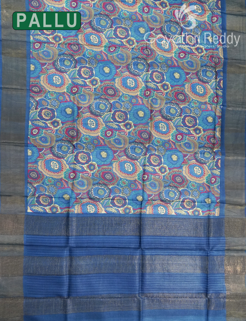 PURE DESI TUSSAR SILK SAREE-TS1571