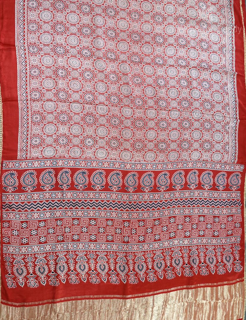PURE MODAL SILK AJRAKH PRINTED-PMS57