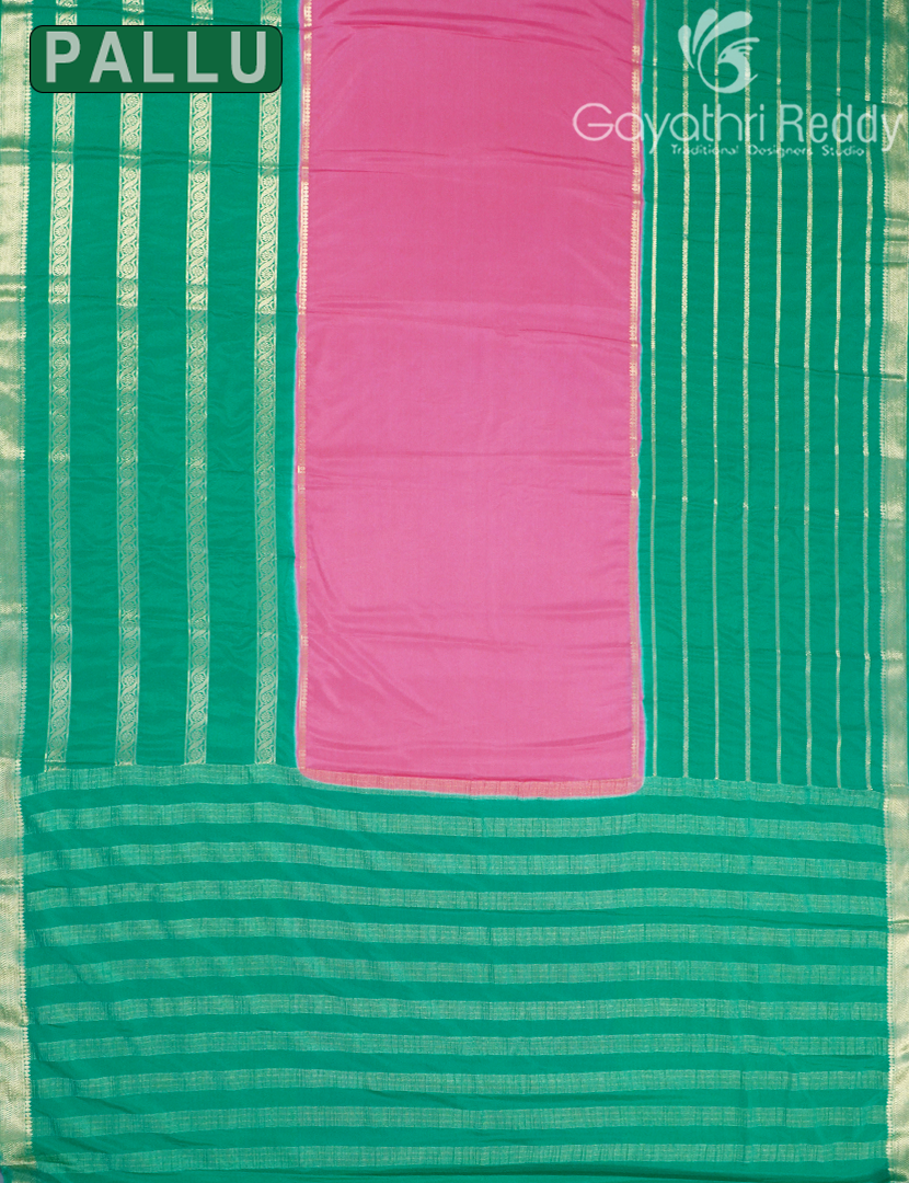 SEMI MYSORE CRAPE SAREE-SMC351