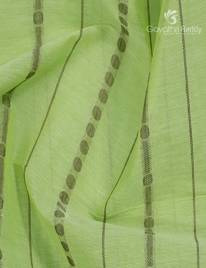 Pure Kanchi Cotton Saree in Mint Green