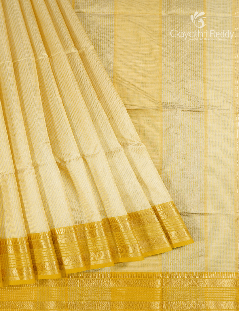 PURE CHANDERI MEDIUM BORDER SAREES -CPS1213