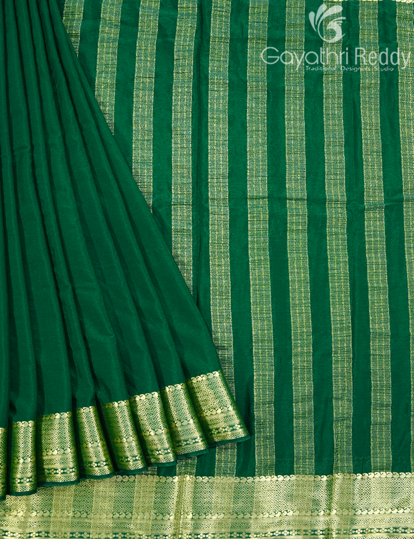 SEMI MYSORE CRAPE SAREE-SMC393